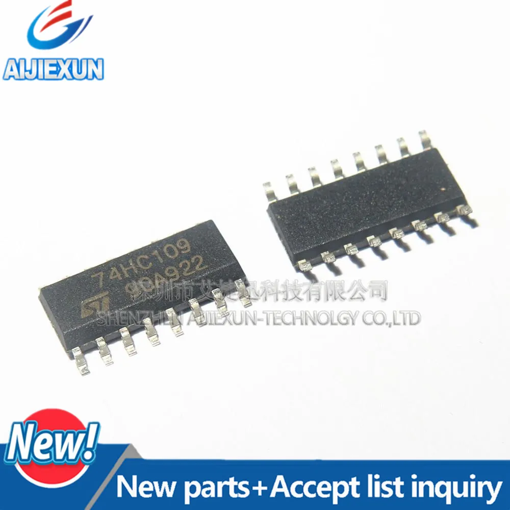 50PCS 74HC109D SOP16 Dual JK flip-flop with set and reset; positive-edge trigger in stock 100%New and original
50PCS 74HC109D SOP16 Dual JK flip-flop with set and reset; positive-edge trigger in stock 100%New and original