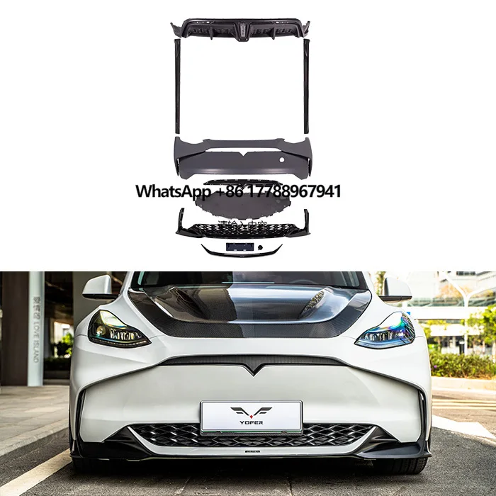 Car Bumpers Factory Direct High Quality Primer Unpainted Modified Accessories Parts Bodykit Car Bumpers for ModelY
Car Bumpers Factory Direct High Quality Primer Unpainted Modified Accessories Parts Bodykit Car Bumpers for ModelY