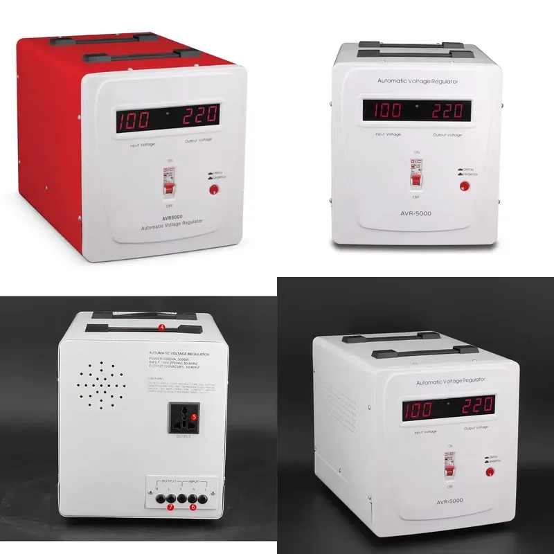 【CHIMU HOME】 5KW 5000VA Relay Type Electronic AVR AC Automatic Voltage Regulator Stabilizer for 130-270V to 220V with Digital
【CHIMU HOME】 5KW 5000VA Relay Type Electronic AVR AC Automatic Voltage Regulator Stabilizer for 130-270V to 220V with Digital