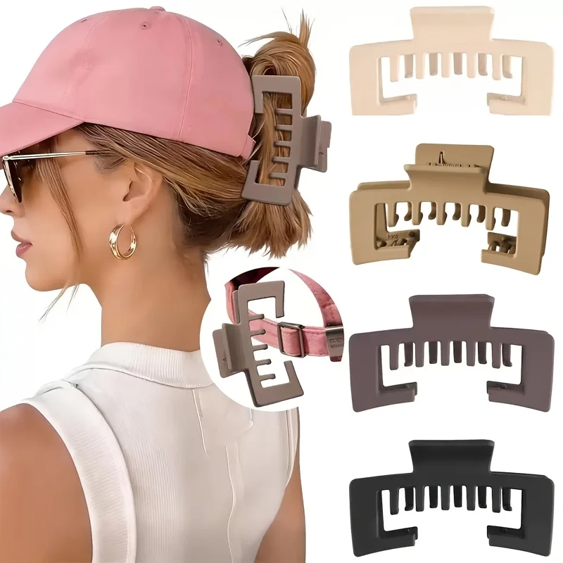 Hollow women's hair claw clip for fitness and sports, notch design, wearing a hat is stable and does not slip off, versatile shark clip is suitable for daily travel, fitness and running
Hollow women's hair claw clip for fitness and sports, notch design, wearing a hat is stable and does not slip off, versatile shark clip is suitable for daily travel, fitness and running