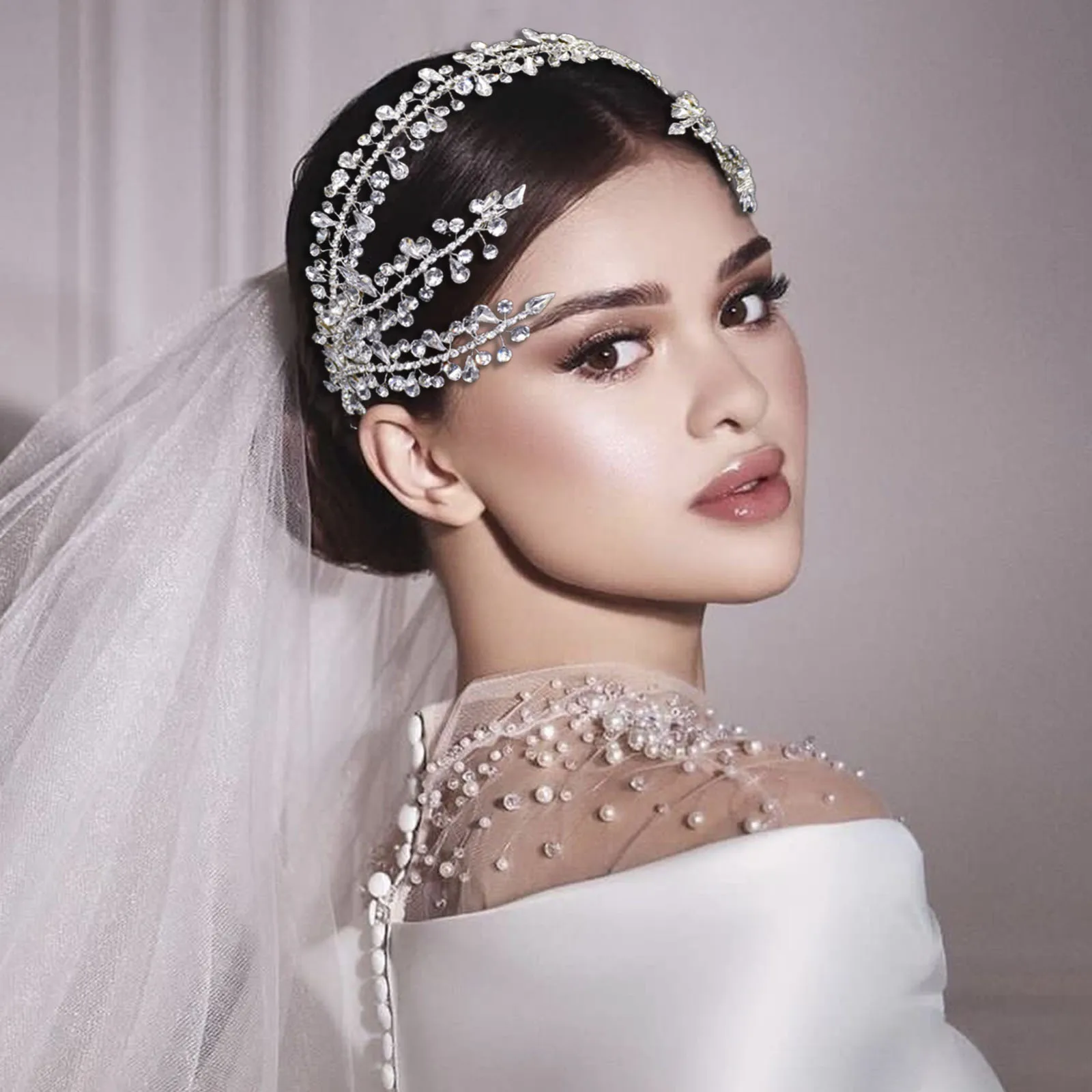 DZ035 Trendy Bridal Headpiece Wedding Headwear Handmade Rhinestone Women Head Decorative Jewelry Luxury Diamond Headband
DZ035 Trendy Bridal Headpiece Wedding Headwear Handmade Rhinestone Women Head Decorative Jewelry Luxury Diamond Headband