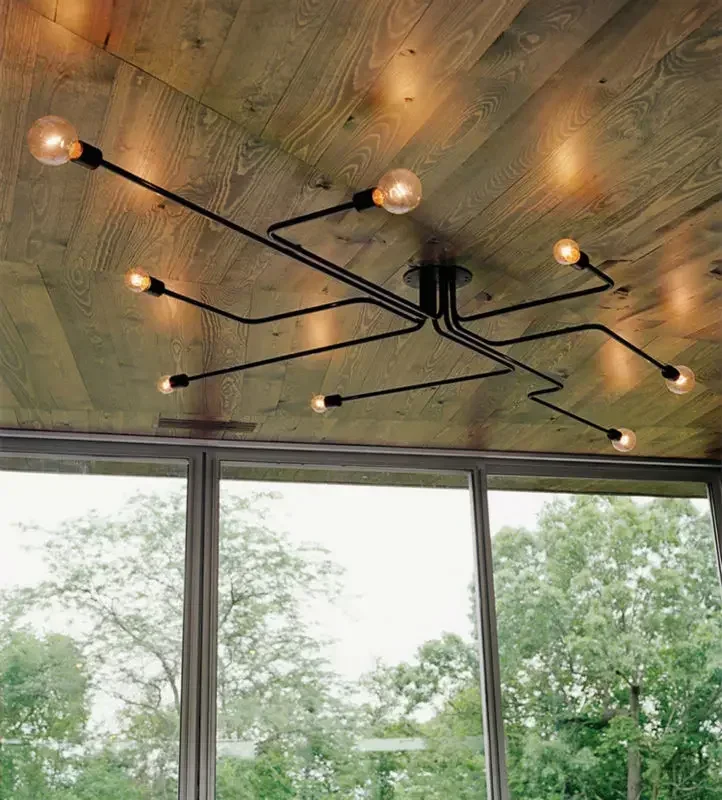 Vintage Pendant Lights Multiple Rod Hanging Lamps Wrought Iron Ceiling Lamp E27 Bulb Lamparas for Home Lighting Fixtures
Vintage Pendant Lights Multiple Rod Hanging Lamps Wrought Iron Ceiling Lamp E27 Bulb Lamparas for Home Lighting Fixtures