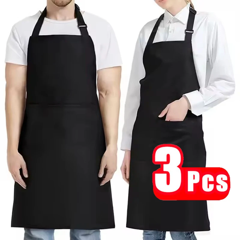 3Pcs Kitchen Black Long Apron For Woman Men Chef Work Apron For Grill Restaurant Bar Cafes Beauty Nails Studios
3Pcs Kitchen Black Long Apron For Woman Men Chef Work Apron For Grill Restaurant Bar Cafes Beauty Nails Studios