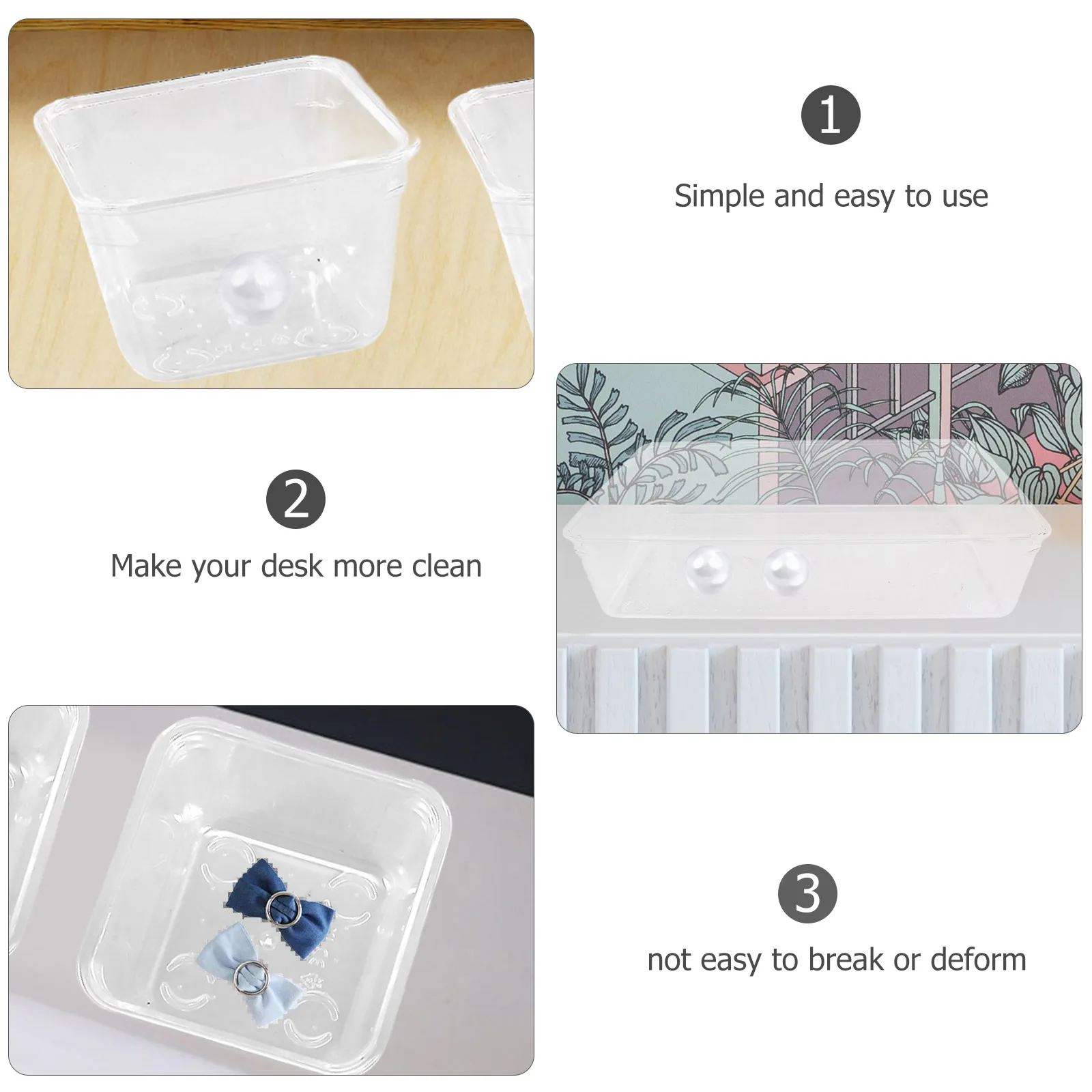 Organizer Plastic Storage Box Set Drawer Clear Bins for Organizing Containers Transparent
Organizer Plastic Storage Box Set Drawer Clear Bins for Organizing Containers Transparent