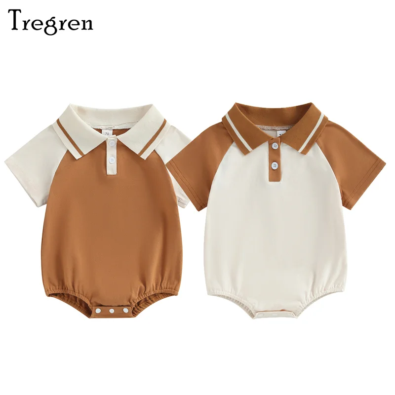 Tregren 0-24M Newborn Infant Baby Boy Romper Casual Short Sleeve Contrast Color Summer Bodysuit Clothes
Tregren 0-24M Newborn Infant Baby Boy Romper Casual Short Sleeve Contrast Color Summer Bodysuit Clothes