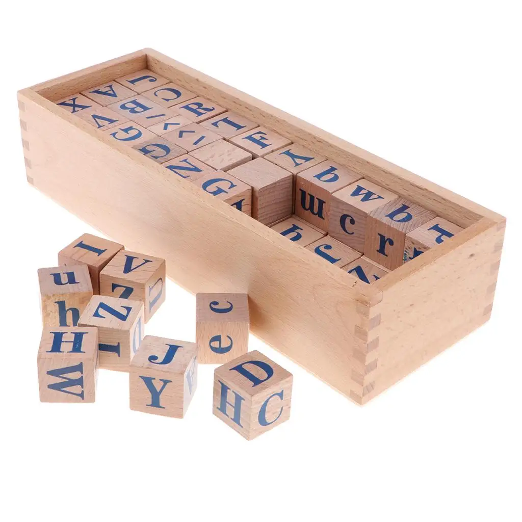 Material Teaching Box of 26 A~Z Alphabet Cubes Blocks Toddler Kindergarten Educational Toy
Material Teaching Box of 26 A~Z Alphabet Cubes Blocks Toddler Kindergarten Educational Toy