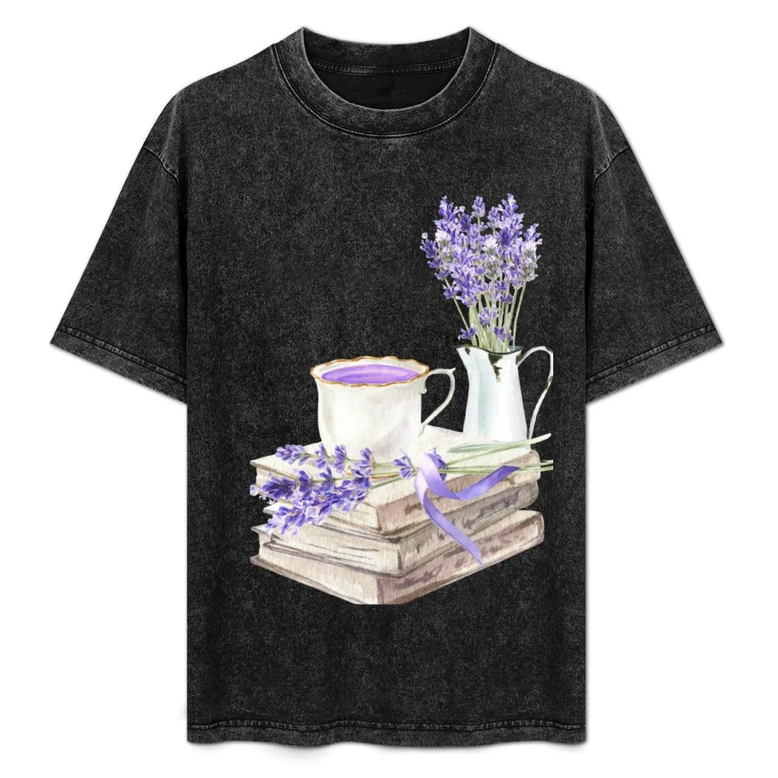 Book and Lavender with Cup of Coffee or Tea T-Shirt custom shirt kawaii clothes cotton man t-shirts men clothing
Book and Lavender with Cup of Coffee or Tea T-Shirt custom shirt kawaii clothes cotton man t-shirts men clothing
