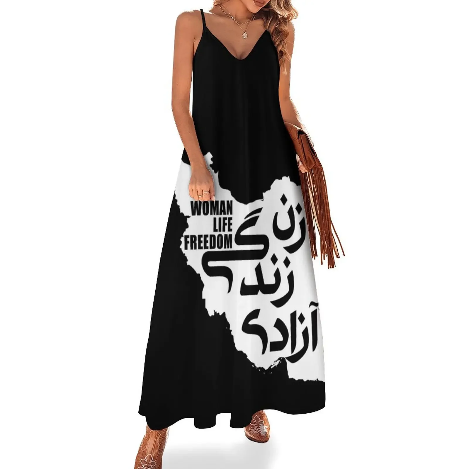 Woman, Life, Freedom Sleeveless Dress women long dresses Long veiled dresses luxury dresses
Woman, Life, Freedom Sleeveless Dress women long dresses Long veiled dresses luxury dresses
