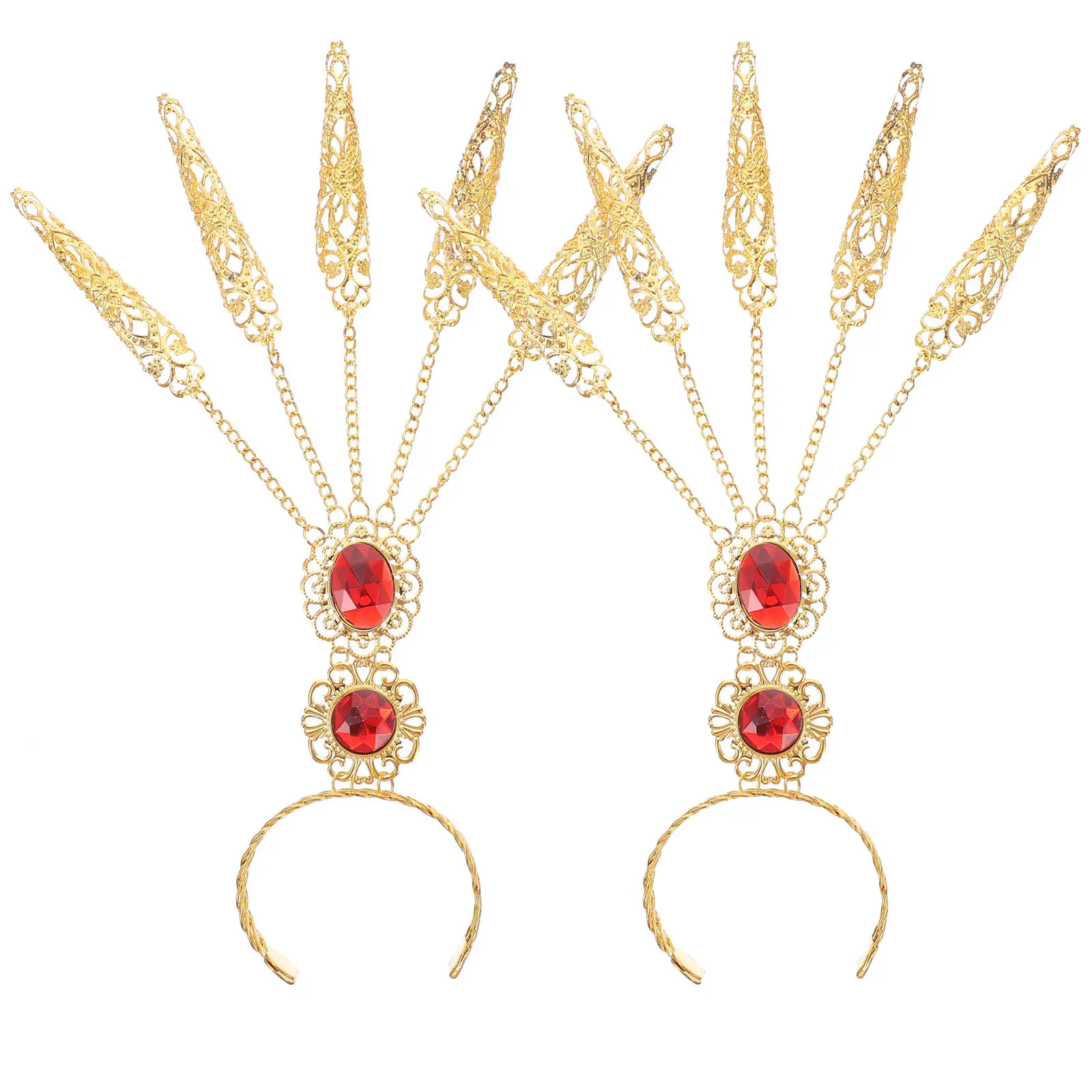 1Pair Dance Hand Jewelry Gold Hollow Finger Claws Long Pointed Costume Accessory Belly Dance Egyptian Bracelet
1Pair Dance Hand Jewelry Gold Hollow Finger Claws Long Pointed Costume Accessory Belly Dance Egyptian Bracelet