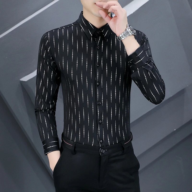 Premium Iron-Free Long Sve irt Men's Slim Fit Trendy Korean Sle Hair St Approved Autumn New Arrival Polyester Blend
Premium Iron-Free Long Sve irt Men's Slim Fit Trendy Korean Sle Hair St Approved Autumn New Arrival Polyester Blend
