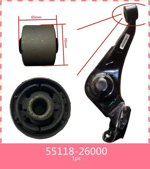 1Pc/5511826000Control Arms bushing Rear Shock Bushing Lockout Shock Bushing Bushes Hardware Kit For Hyundai Santa Fe 2001-2006
1Pc/5511826000Control Arms bushing Rear Shock Bushing Lockout Shock Bushing Bushes Hardware Kit For Hyundai Santa Fe 2001-2006