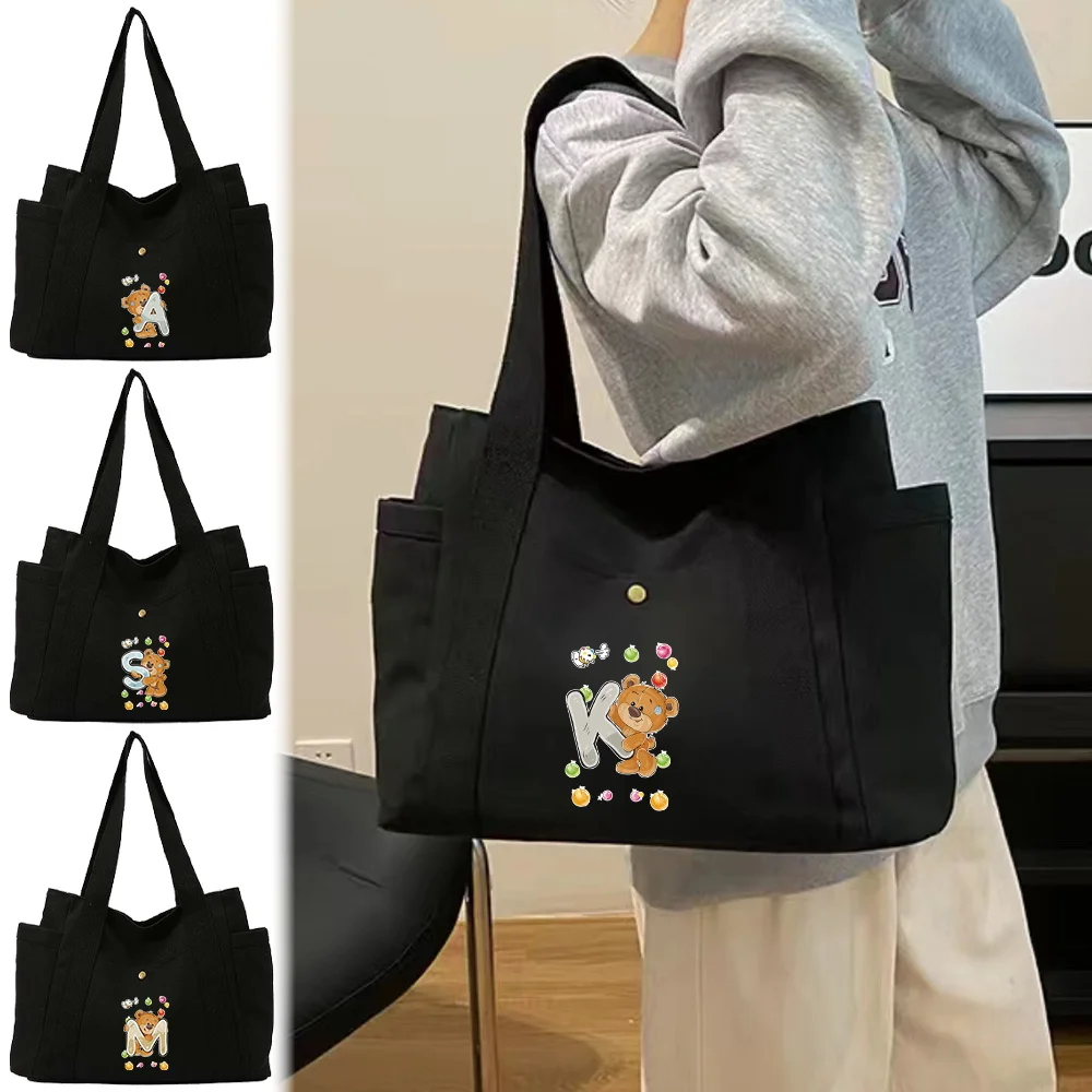Сумка на плечо, уличные дорожные сумки, серия Bear, большая вместительная сумка для покупок, прочная сумка, повседневная холщовая сумка для хранения
Сумка на плечо, уличные дорожные сумки, серия Bear, большая вместительная сумка для покупок, прочная сумка, повседневная холщовая сумка для хранения