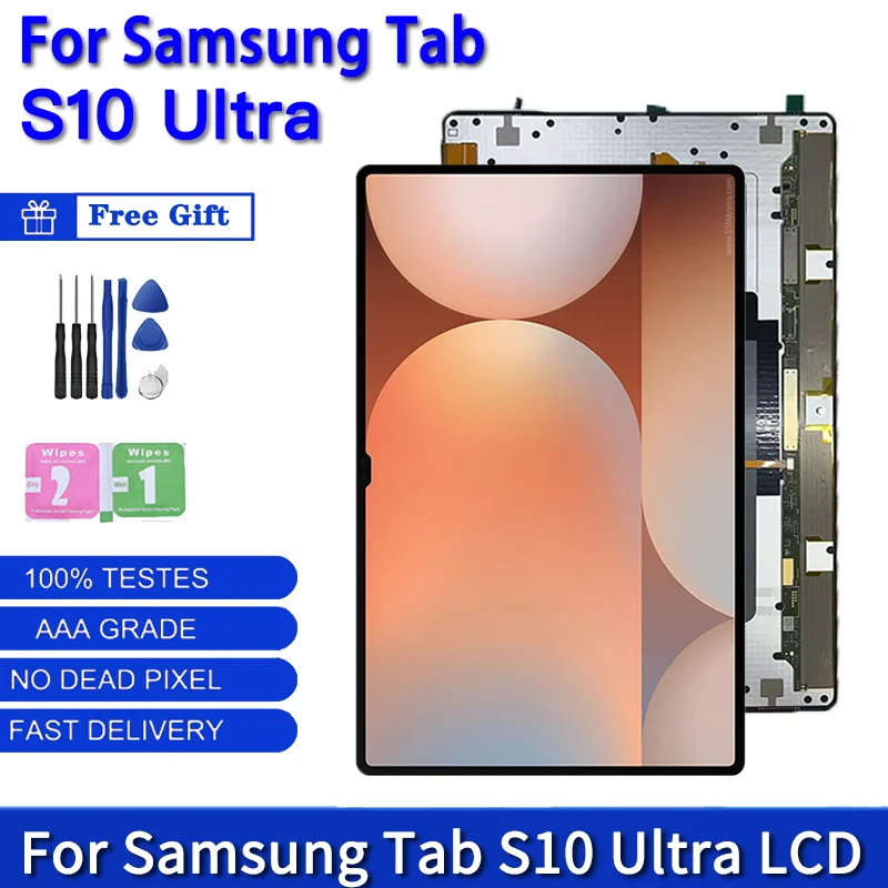 14,6-дюймовый AMOLED для Samsung Tab S10 Ultra X920, дигитайзер сенсорного экрана X926B X926N X920N, замена дисплея
14,6-дюймовый AMOLED для Samsung Tab S10 Ultra X920, дигитайзер сенсорного экрана X926B X926N X920N, замена дисплея