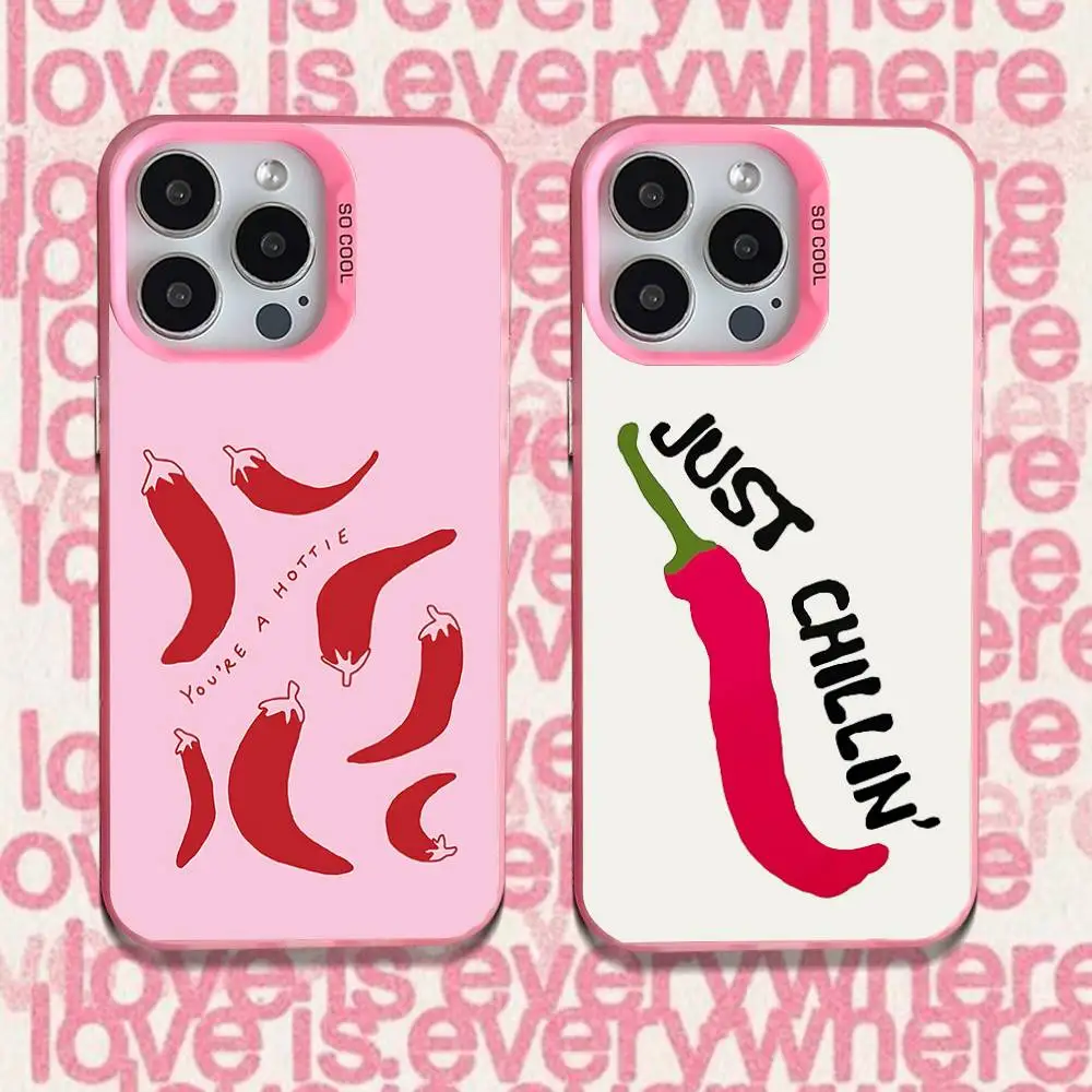 Phone Case For iPhone 16,15,14,13,12,11,Pro,XS,Max,Plus,Mini,SE Love Red Chili Pink Candy Matte Shockproof Cover
Phone Case For iPhone 16,15,14,13,12,11,Pro,XS,Max,Plus,Mini,SE Love Red Chili Pink Candy Matte Shockproof Cover
