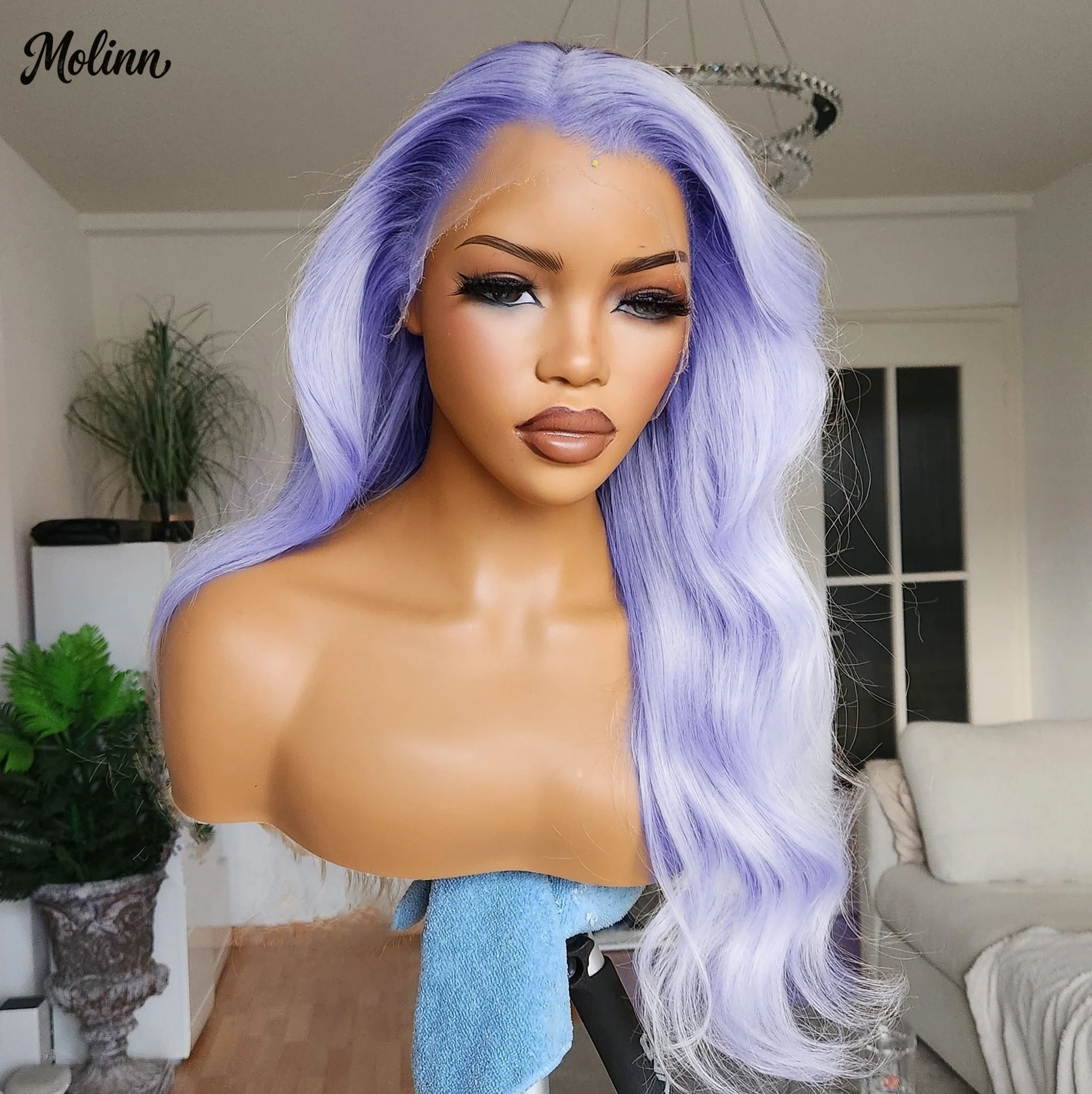 Lavender Purple 13x4 HD Body Wave Lace Front Wig Synthetic And Blend Pre Plucked Light Purple Cosplay On Clearance For Women
Lavender Purple 13x4 HD Body Wave Lace Front Wig Synthetic And Blend Pre Plucked Light Purple Cosplay On Clearance For Women