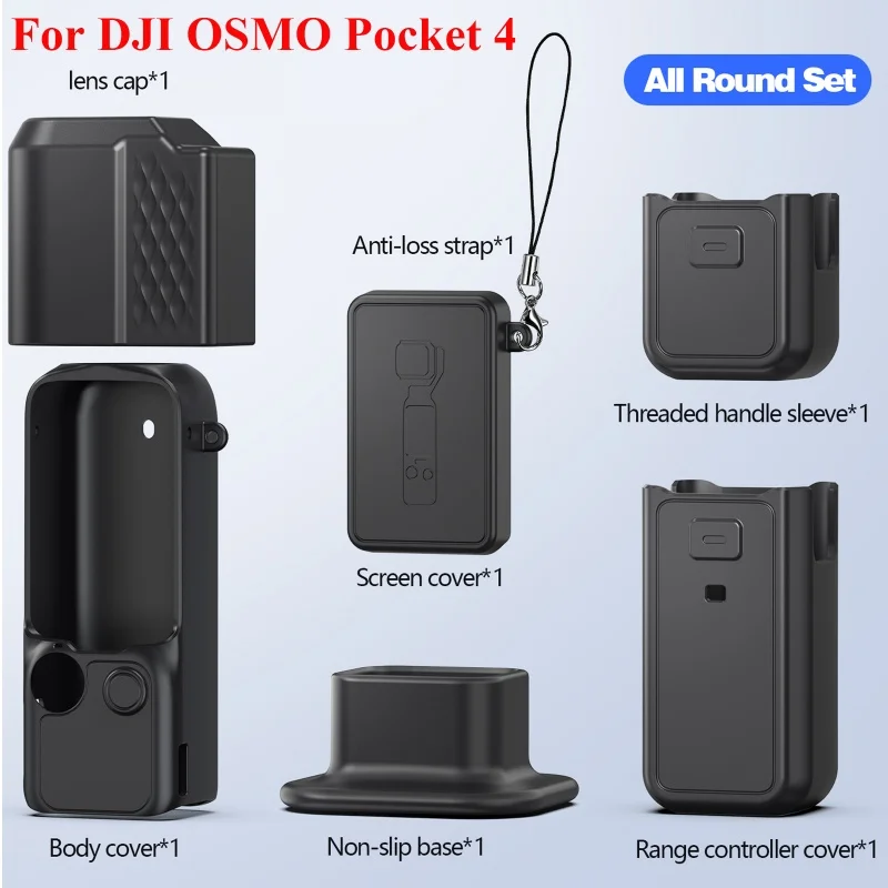Silicone Cover for DJI Osmo Pocket 4 Case Soft Flexible Protective Lens Sleeve Anti-Scratch Shell Skin Accessories for Pocket 4
Silicone Cover for DJI Osmo Pocket 4 Case Soft Flexible Protective Lens Sleeve Anti-Scratch Shell Skin Accessories for Pocket 4