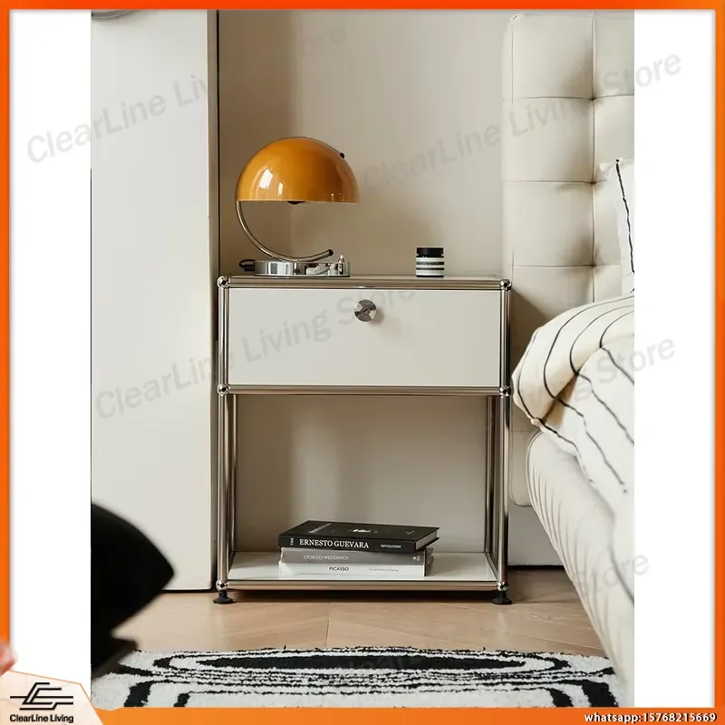 Stainless Steel Nightstand Storage Cabinet for Living Room Bedroom Office Use Metal Side Table with Drawers Lab Equipment
Stainless Steel Nightstand Storage Cabinet for Living Room Bedroom Office Use Metal Side Table with Drawers Lab Equipment