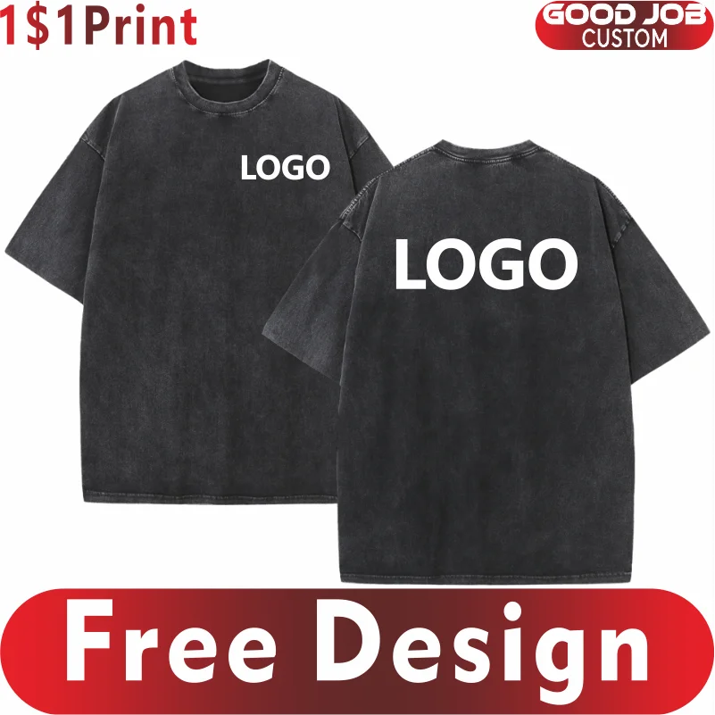 T-shirt Custom Retro Round Neck Short Sleeve Top Embroidery Logo 100% Cotton T-shirt Print Pattern Trendy Men Women Shirt Design
T-shirt Custom Retro Round Neck Short Sleeve Top Embroidery Logo 100% Cotton T-shirt Print Pattern Trendy Men Women Shirt Design