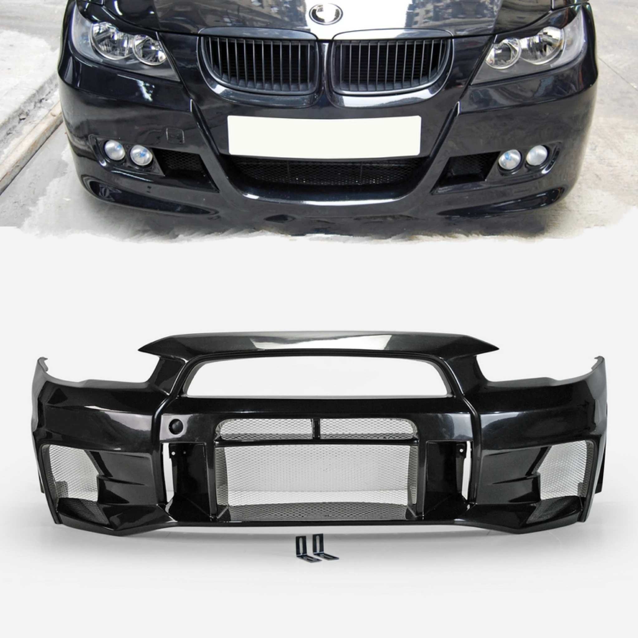 FITS for E90 3 Series 04-07 4door HM Style Front Bumper
FITS for E90 3 Series 04-07 4door HM Style Front Bumper