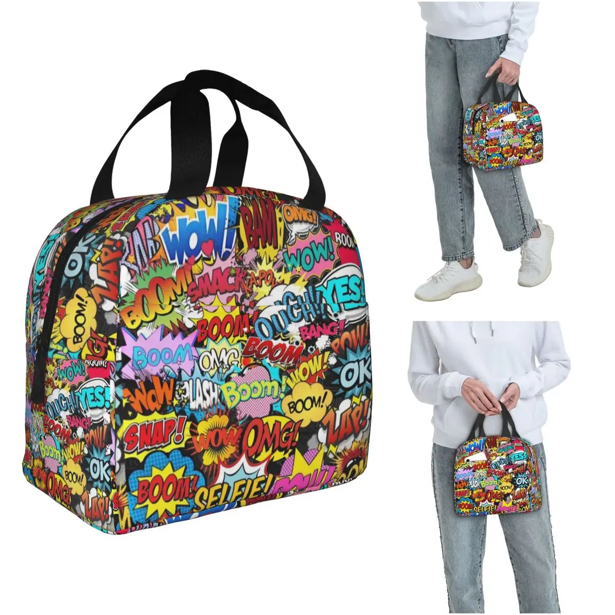 Термосумка для обедов Fun Street Graffiti Comic Pop Art для женщин и детей, герметичная, для еды, термосумка-тоут
Термосумка для обедов Fun Street Graffiti Comic Pop Art для женщин и детей, герметичная, для еды, термосумка-тоут