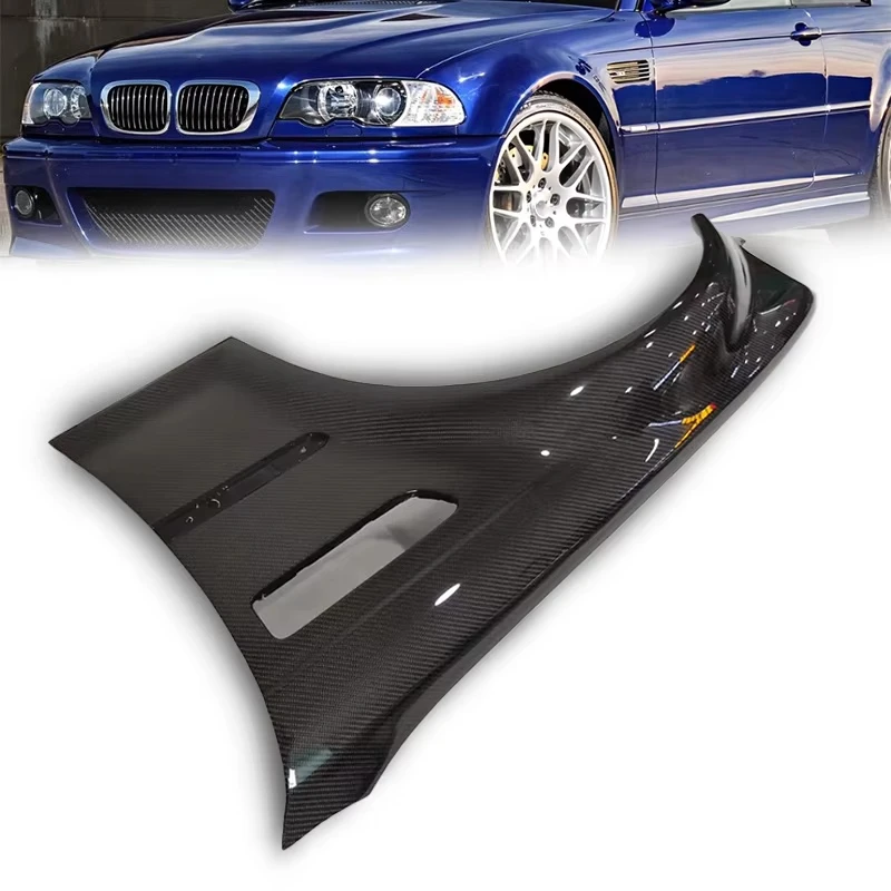 Factory New High Quality Wet Carbon Fiber Fender for E46 M3 Coupe
Factory New High Quality Wet Carbon Fiber Fender for E46 M3 Coupe