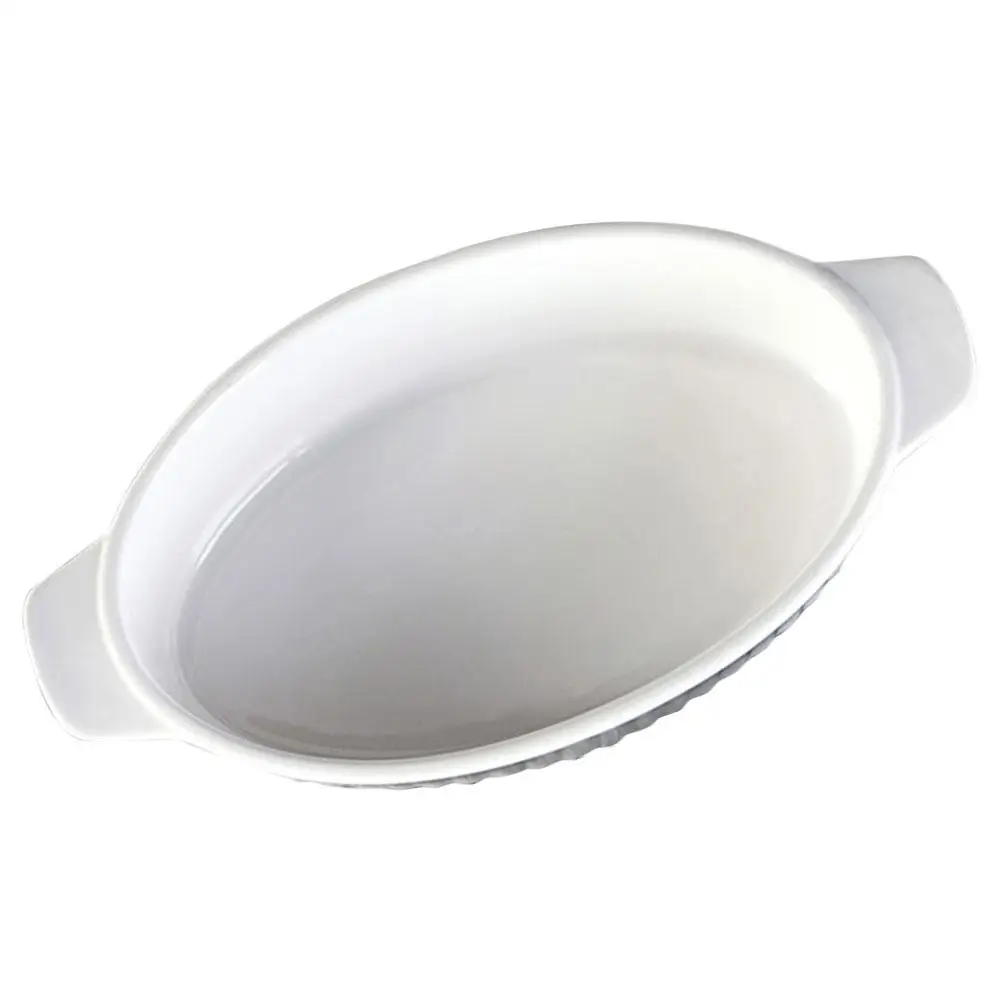 Roasting Pan Binaural Baking Bowl Bread Tray Ceramic Casserole Dish Frying Pans White Cheese
Roasting Pan Binaural Baking Bowl Bread Tray Ceramic Casserole Dish Frying Pans White Cheese