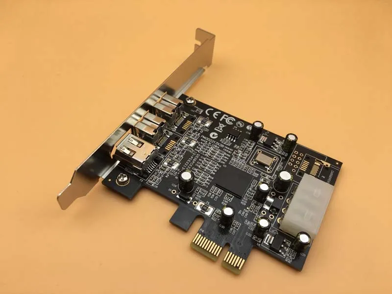 1394 Capture Card TI2213 Chipset PCI-E to 2-port 1394B + 1394A Cards HD DV Video Capture Card FireWire 800 Free Drive with Cable
1394 Capture Card TI2213 Chipset PCI-E to 2-port 1394B + 1394A Cards HD DV Video Capture Card FireWire 800 Free Drive with Cable