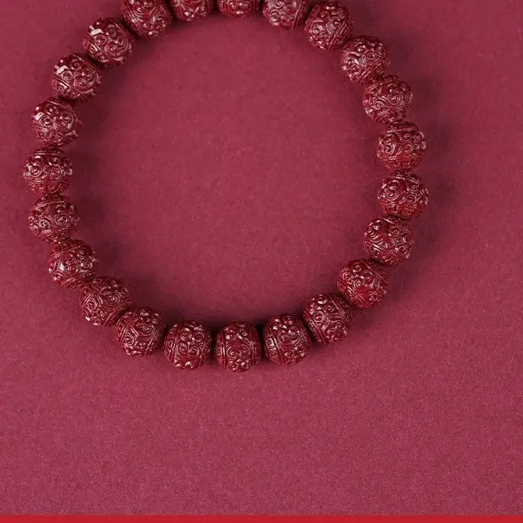 Natural Raw Ore Cinnabar Bracelet, Genuine Rough Stone Paper Pattern Bead Bracelet Jewelry.
Natural Raw Ore Cinnabar Bracelet, Genuine Rough Stone Paper Pattern Bead Bracelet Jewelry.