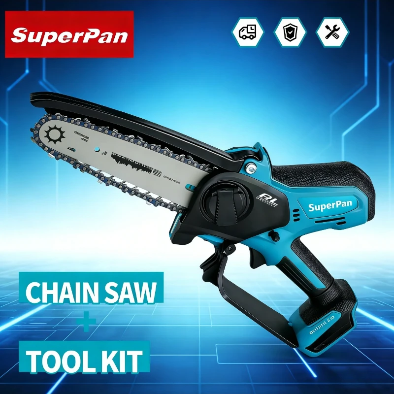 Superpan 420MM 80TXL Chain Mini Chainsaw Electric Pruning Saw for Garden Tree & Shrub Care for Makita 18v Battery Pin
Superpan 420MM 80TXL Chain Mini Chainsaw Electric Pruning Saw for Garden Tree & Shrub Care for Makita 18v Battery Pin