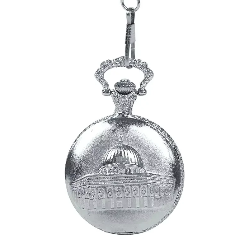 0 Quartz Pocket Watch Silver Islamic Pocket Watch Ancient Palace Castle Pocket Watch With Necklace For Men And Women Ornaments
0 Quartz Pocket Watch Silver Islamic Pocket Watch Ancient Palace Castle Pocket Watch With Necklace For Men And Women Ornaments