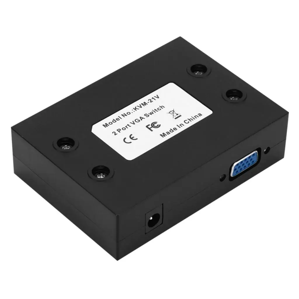 VGA SVGA 2 Port Sharing Switch Select Box for LCD PC TV Monitor Video 2 In 1 Out
VGA SVGA 2 Port Sharing Switch Select Box for LCD PC TV Monitor Video 2 In 1 Out