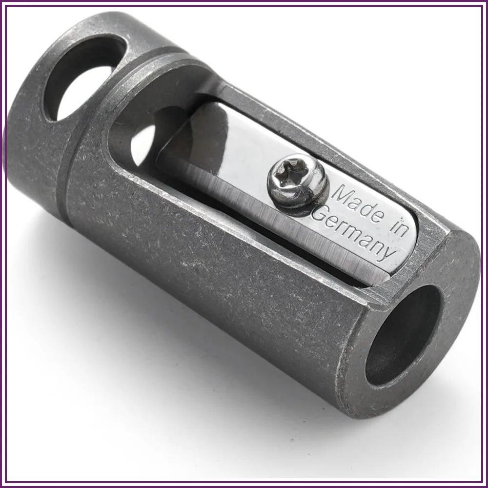 Titanium Alloy Handheld Pencil Sharpener, German Steel Blade, Single Hole Manual Sharpener for Colored Pencils, Crayons, Ideal for School Office Outdoor
Titanium Alloy Handheld Pencil Sharpener, German Steel Blade, Single Hole Manual Sharpener for Colored Pencils, Crayons, Ideal for School Office Outdoor