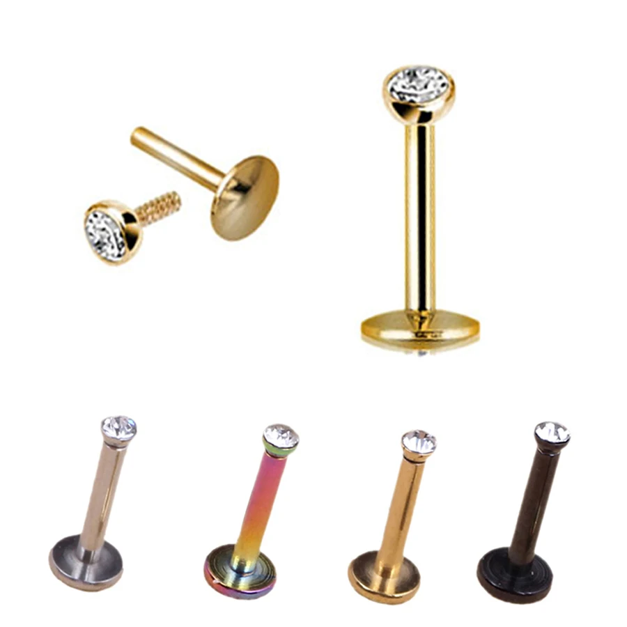 Rock Fashion Internal Thread Prong Lip Ring 16G Stainless Steel Labret Piercing Stud Zircon Ear Nail Body Jewelry
Rock Fashion Internal Thread Prong Lip Ring 16G Stainless Steel Labret Piercing Stud Zircon Ear Nail Body Jewelry