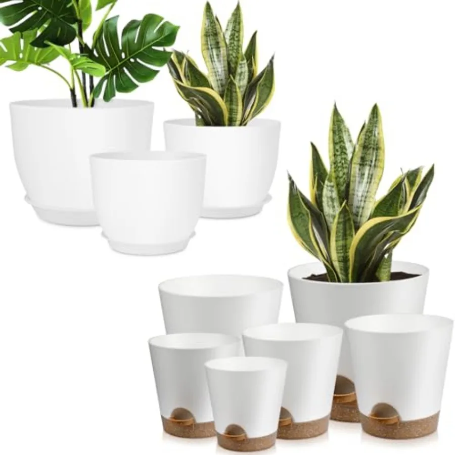 Plant Pots 12 10 9 Inch Set of 3, Flower Pots with Multi Mesh Drainage Holes
Plant Pots 12 10 9 Inch Set of 3, Flower Pots with Multi Mesh Drainage Holes
