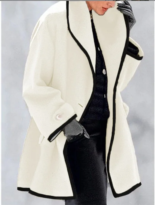New Fashion Casual Long Sleeve Turn-down Collar Single Breasted Solid Color Slim Fit Hooded Wool & Blends Coat For Women,7 Color
New Fashion Casual Long Sleeve Turn-down Collar Single Breasted Solid Color Slim Fit Hooded Wool & Blends Coat For Women,7 Color