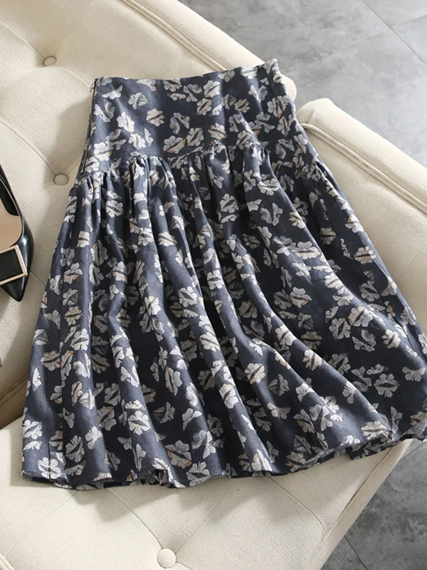 High Waist Floral Print Slimming Half Skirt Women's Spring Summer Fashionable Belted Midi Skirt City Walk Unique Design
High Waist Floral Print Slimming Half Skirt Women's Spring Summer Fashionable Belted Midi Skirt City Walk Unique Design