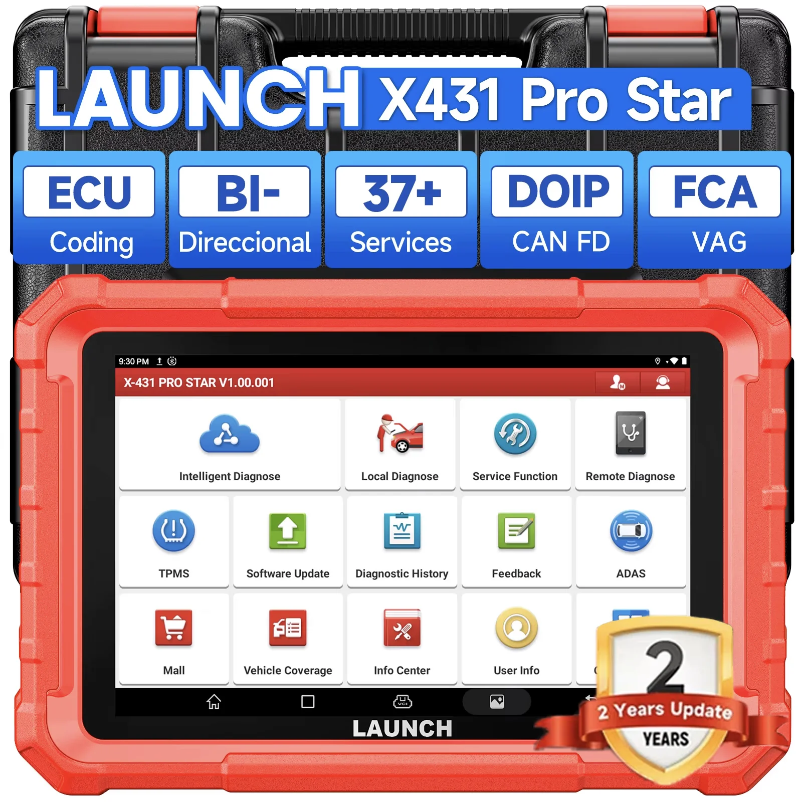 Запуск X431 PRO Star Car Diagnostic Tool OBD2 Scanner Full System с 31+Functions ECU Программа Кодирование Услуги
Запуск X431 PRO Star Car Diagnostic Tool OBD2 Scanner Full System с 31+Functions ECU Программа Кодирование Услуги