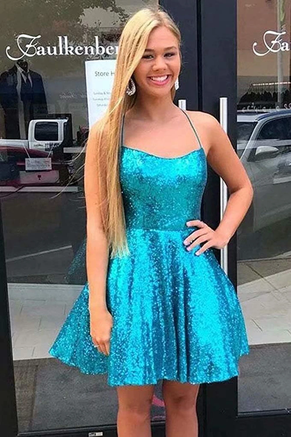 Spaghetti Straps Homecoming Dresses Sparkly Sequin A Line Sexy Backless Prom Cocktail Party Graduation Gowns Vestido Customized
Spaghetti Straps Homecoming Dresses Sparkly Sequin A Line Sexy Backless Prom Cocktail Party Graduation Gowns Vestido Customized
