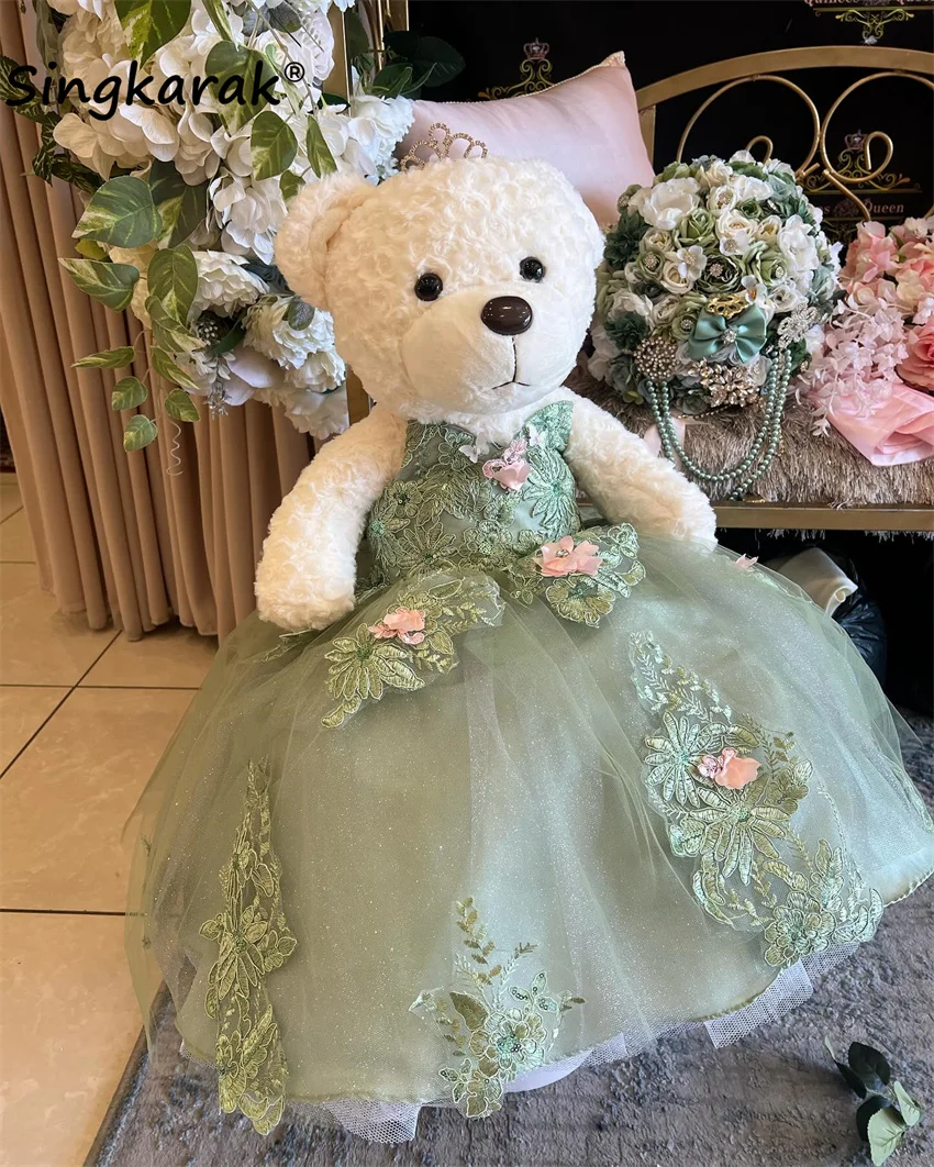 Mint Green Special Link For Personalized Quinceanera Teddy Bear Dress Lace Flowers Appliques Crystals Beads Ball Gown
Mint Green Special Link For Personalized Quinceanera Teddy Bear Dress Lace Flowers Appliques Crystals Beads Ball Gown