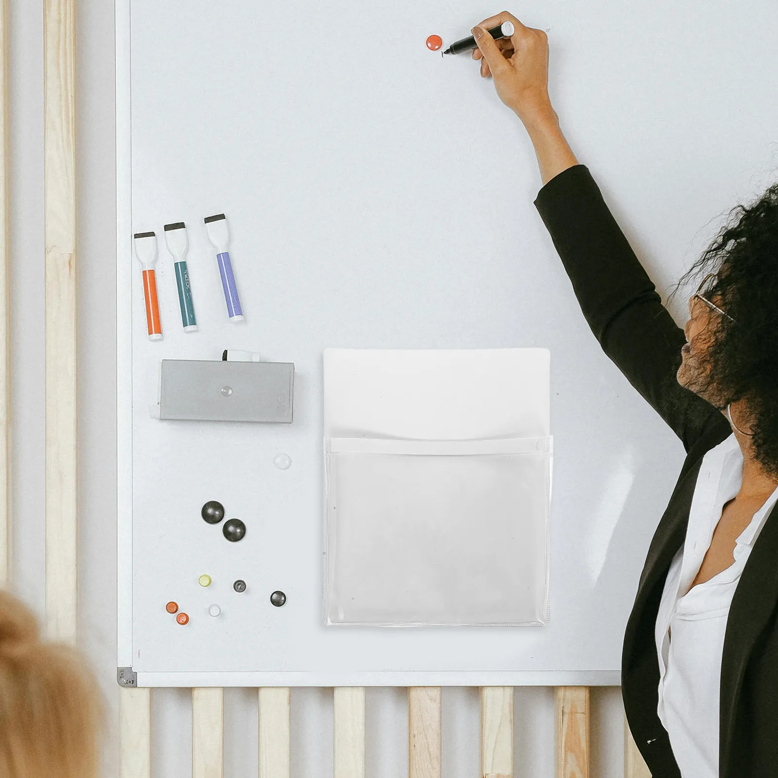 Magnetic Document File Bag White Refrigerator Storage Pouch Marker Pen Holder Pocket Organizer for Office School Home
Magnetic Document File Bag White Refrigerator Storage Pouch Marker Pen Holder Pocket Organizer for Office School Home