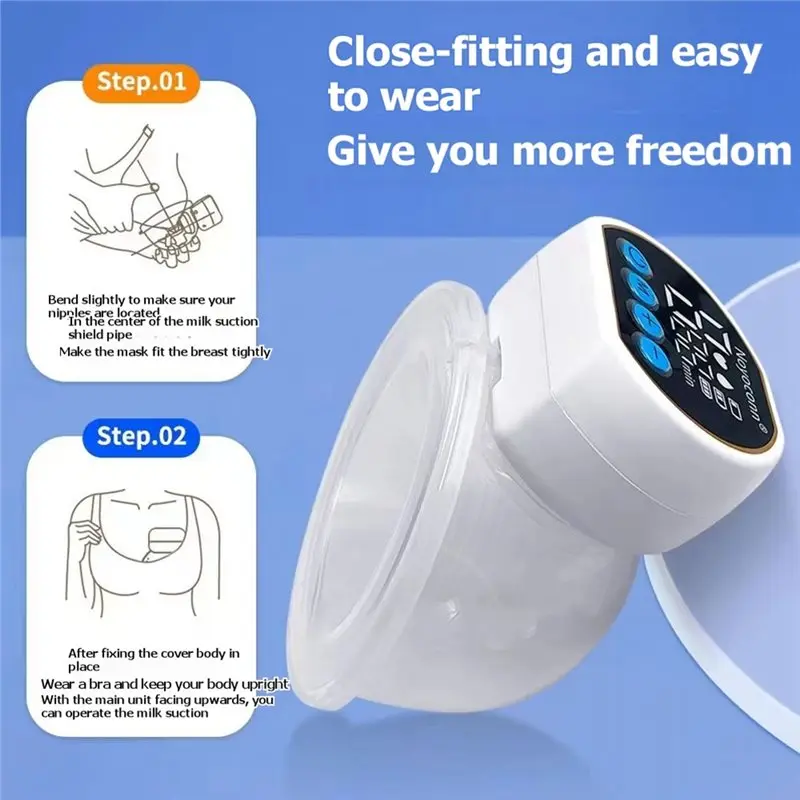 BEDW-USB Charging Wearable Intelligent Sucker Silent High Suction Electric Breast Sucker For Traveling Accessories
BEDW-USB Charging Wearable Intelligent Sucker Silent High Suction Electric Breast Sucker For Traveling Accessories