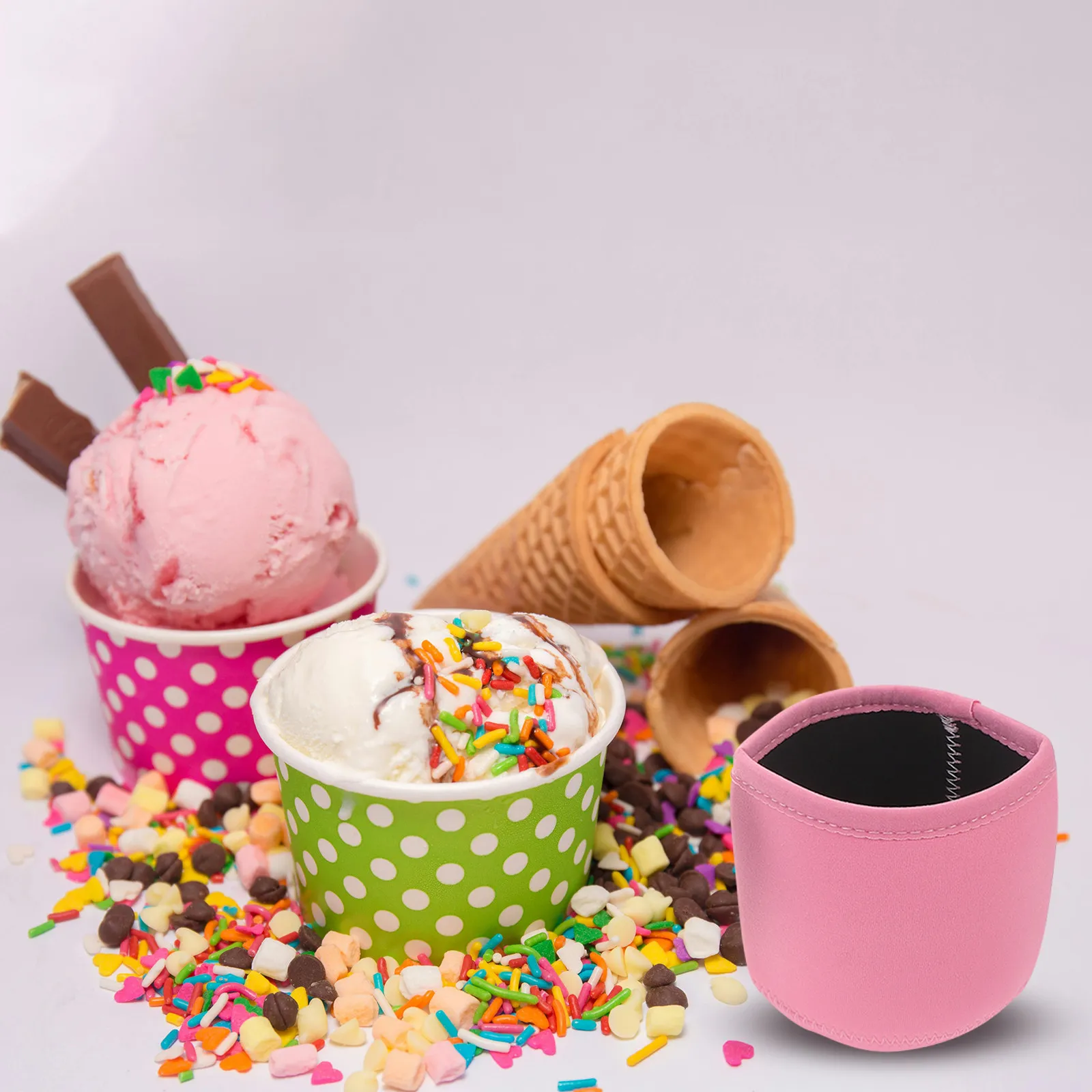 4Pcs Ice Cream Sleeve Insulated Reusable Cup Holder Non-Slip Design Slow Melting Ice Cream Storage Cover Heat Cold Resistant
4Pcs Ice Cream Sleeve Insulated Reusable Cup Holder Non-Slip Design Slow Melting Ice Cream Storage Cover Heat Cold Resistant