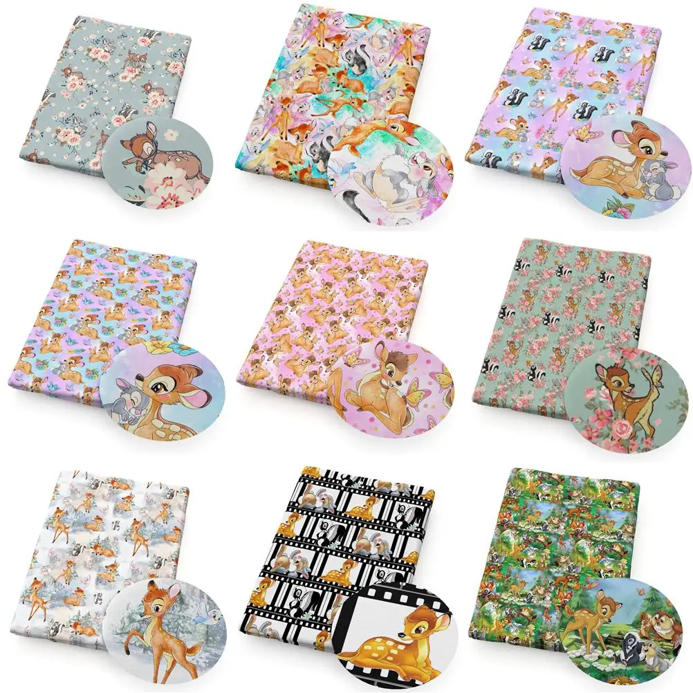 50*145cm Disney Bambi Polyester Cotton/Pure Cotton Fabric Tissue Sewing Quilting Needlework Material Curtain DIY Bag Cloth
50*145cm Disney Bambi Polyester Cotton/Pure Cotton Fabric Tissue Sewing Quilting Needlework Material Curtain DIY Bag Cloth