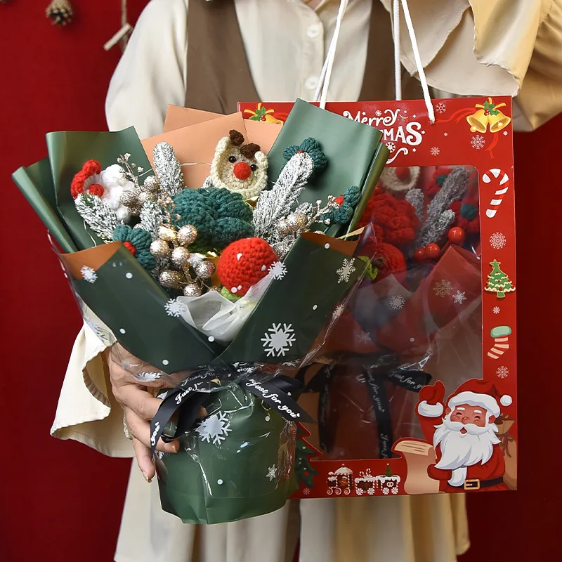Birthday Gift, Christmas Gift, Bouquet, Finished Knitted Flower, Christmas Bear, Heart-Warming Christmas Eve Santa Gift for Girlfriend
Birthday Gift, Christmas Gift, Bouquet, Finished Knitted Flower, Christmas Bear, Heart-Warming Christmas Eve Santa Gift for Girlfriend
