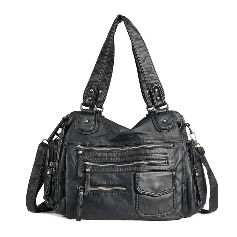 Vintage Y2K Motorcycle Bag, Large Capacity Multiple Pockets Retro Handbag, Soft Pu Leather Single-shoulder Crossbody
Vintage Y2K Motorcycle Bag, Large Capacity Multiple Pockets Retro Handbag, Soft Pu Leather Single-shoulder Crossbody