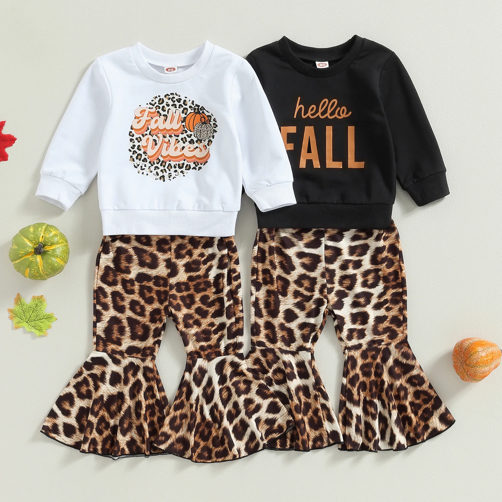 3pcs Baby Girl Fall Winter Clothes Pumpkin Patch Crewneck Sweatshirts Flare Pants Set Halloween Toddler Baby's Outfit Set
3pcs Baby Girl Fall Winter Clothes Pumpkin Patch Crewneck Sweatshirts Flare Pants Set Halloween Toddler Baby's Outfit Set