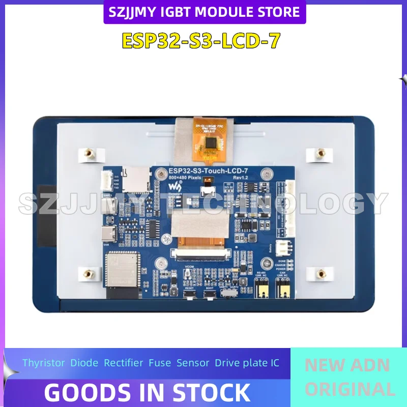 ESP32 development board with 7-inch touchscreen dual core processor LVGL for WiFi/Bluetooth communication development
ESP32 development board with 7-inch touchscreen dual core processor LVGL for WiFi/Bluetooth communication development