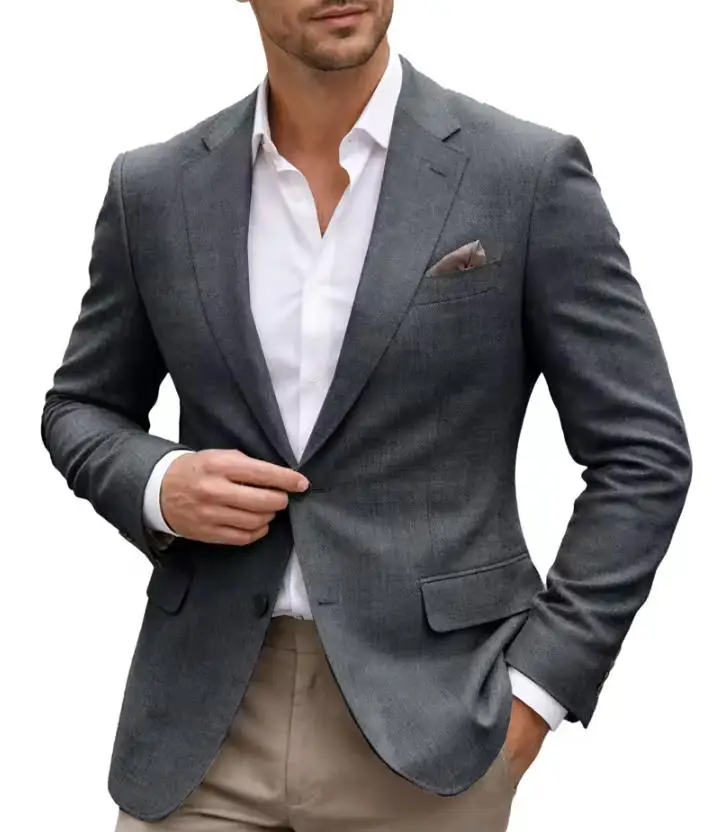 Only Men's Blazer 1PCS Slim Fit With Pockets For Office Premium Textured Casual 2 Buttons Notched Lapel Wedding Party Daily Wear
Only Men's Blazer 1PCS Slim Fit With Pockets For Office Premium Textured Casual 2 Buttons Notched Lapel Wedding Party Daily Wear