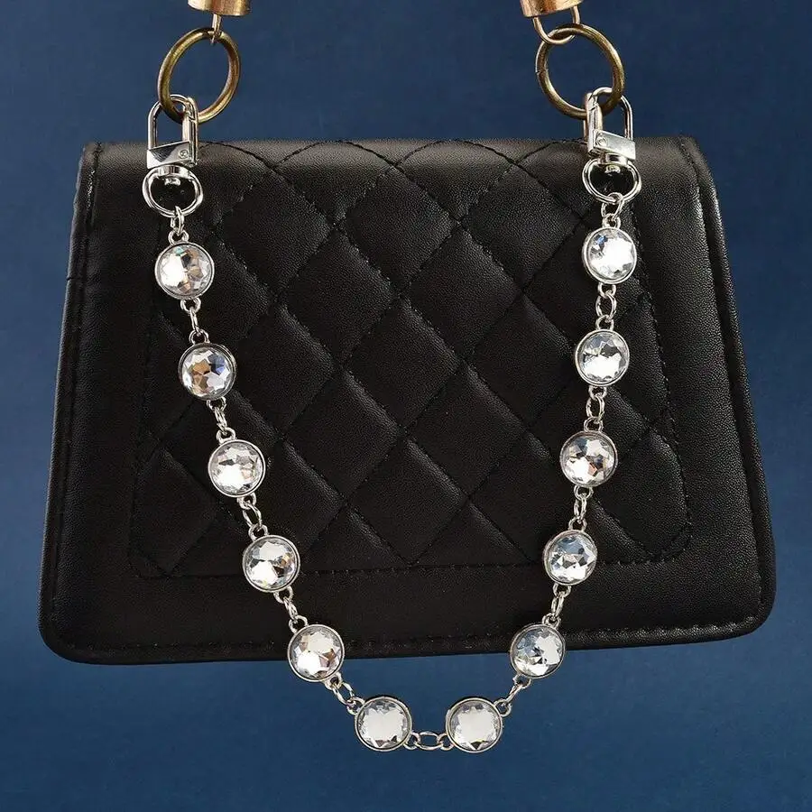 Exquisite Rhinestone Bag Chain For Women Durable Metal Craft Luxury Accessory
Exquisite Rhinestone Bag Chain For Women Durable Metal Craft Luxury Accessory