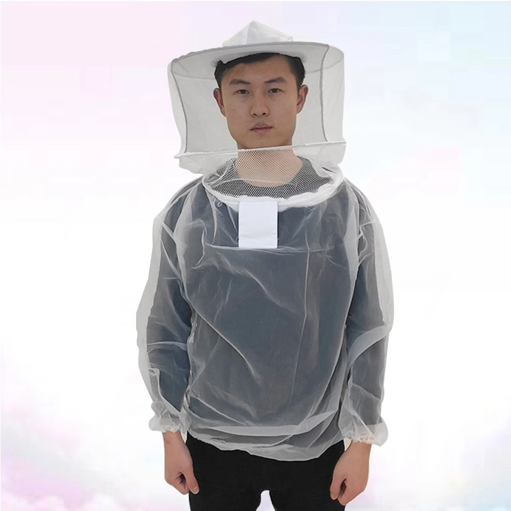 Anti-bee Suit Vented Mesh Beekeeping Clothing Protective Coat Breathable Strong Round Hat Zipper White Net Outdoor UseBee
Anti-bee Suit Vented Mesh Beekeeping Clothing Protective Coat Breathable Strong Round Hat Zipper White Net Outdoor UseBee